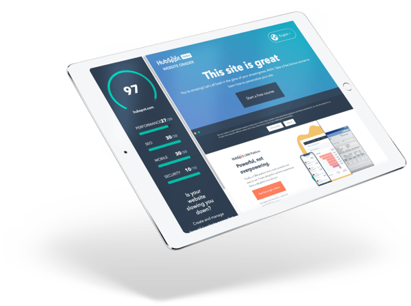 Website Grader confect ipad