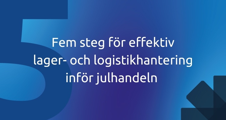 Fem steg för effektiv lager- och logistikhantering inför julhandeln 