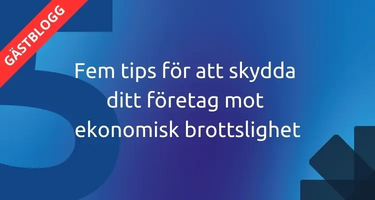 Fem tips för att skydda ditt företag mot ekonomisk brottslighet