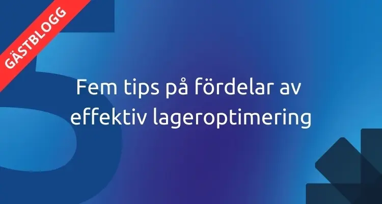 Fem tips på fördelar av effektiv lageroptimering