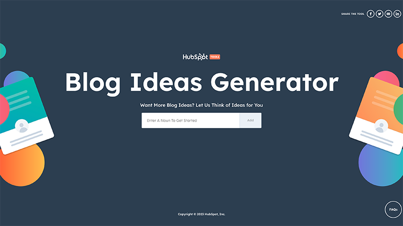 Blog Ideas Generator: aldrig mer tomma pappersark